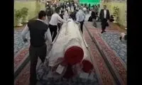 فرش‌های حرم حضرت عباس تعویض شد