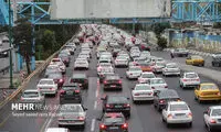 ترافیک در ورودی‌های تهران سنگین شد