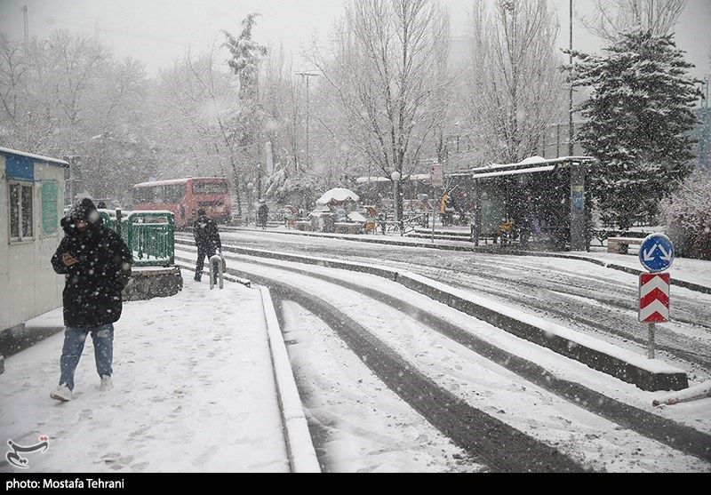 تصاویر دلنشین از اولین برف زمستانی در تهران