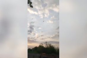 تصاویری هولناک از لحظه سقوط یک هواپیمای روسی