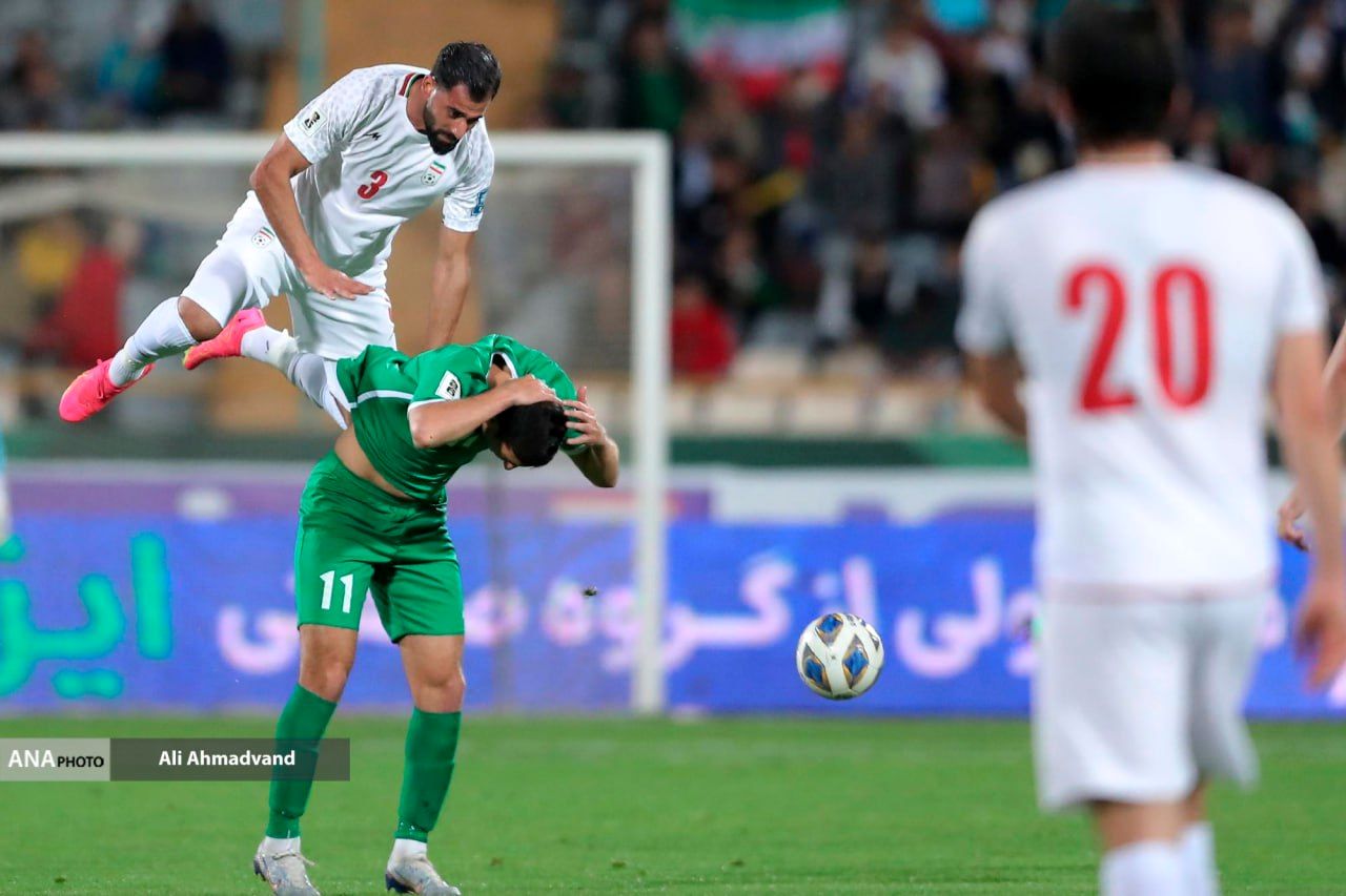 تصاویری متفاوت از دیدار تیم‌های فوتبال ایران و ترکمنستان
