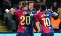 بارسلونا یک قدم به قهرمانی نزدیک‌تر شد