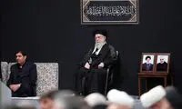 تصویری از داماد آمریکایی حداد عادل در بیت رهبری 