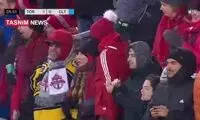 لحظه دیدنی گلزنی از روی نقطه کرنر با کمک باد!