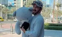 روز تعطیل قوچان‌نژاد در کنار یک خرس سپری شد
