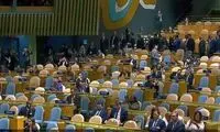 میز هیئت ایرانی هنگام سخرانی نتانیاهو جلب توجه کرد