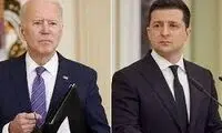 لباس خاص زلنسکی در دیدار با بایدن 