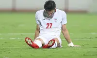 واکنش کسری طاهری پس از مصدومیت در بازی با تانزانیا