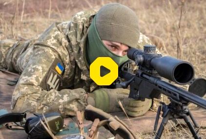 ویدئوی باورنکردنی از دقت تک‌تیرانداز اوکراینی 