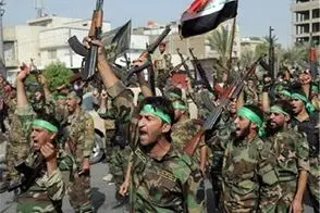 تصویر ثبت‌نام نیروهای مقاومت عراق برای دفاع از ایران