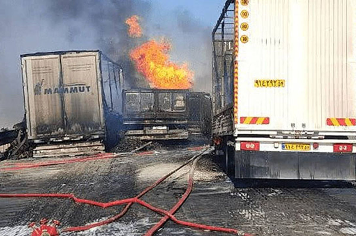 تصادف مرگبار تانکر سوخت در کمربندی یزد