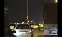 رانندگی دیوانه‌وار راننده مست با پراید! 