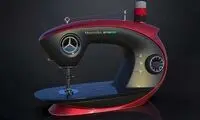 تصاویری از رونمایی چرخ خیاطی مرسدس بنز!