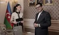 ویدئوی مصاحبه جنجالی سفیر ایران در باکو با خبرنگار زن