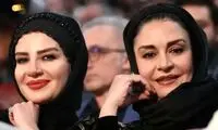 قاب دوست‌داشتنی ملیکا و مریلا زارعی در یک کافه
