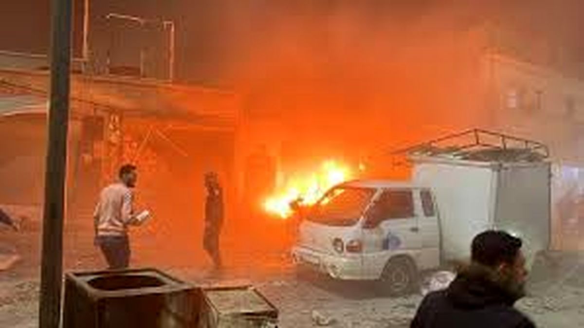 حمله به یک خودرو در مسیر فرودگاه حلب