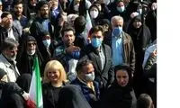 ماجرای زنی با موهای بلوند در مراسم 13 آبان