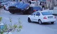 ویدئویی از تصادف عجیب و هولناک در مشهد