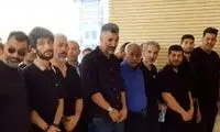 اشک‌های تلخ هاشمی‌نسب در مراسم خاکسپاری پدرش