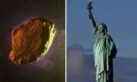 عبور دلهره‌آور سیارکی به اندازه مجسمه آزادی از کنار زمین