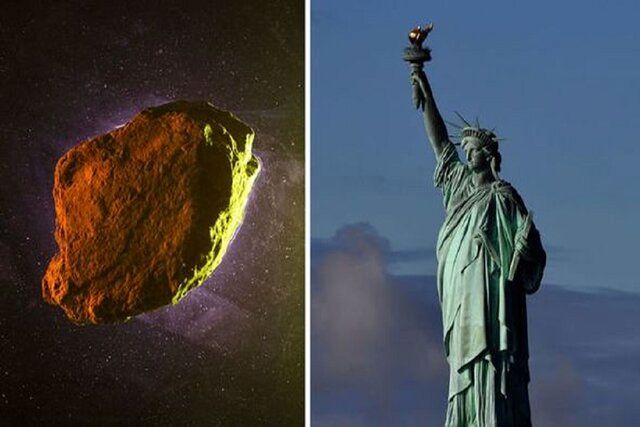 عبور دلهره‌آور سیارکی به اندازه مجسمه آزادی از کنار زمین