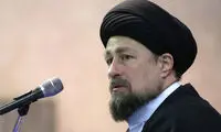 اشک‌‌های سیدحسن خمینی در تشییع پدر همسرش 