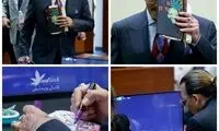 تصویری خاص از جانی دپ در دادگاه!