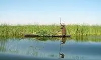عکسی غم‌انگیز از حال و روز زیباترین تالاب ایران