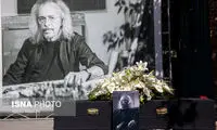 جمعی از هنرمندان مشهور در تشییع «واحد خاکدان»