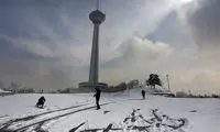 تصاویر داغ و دلچسب از تهران برفی در این ساعات