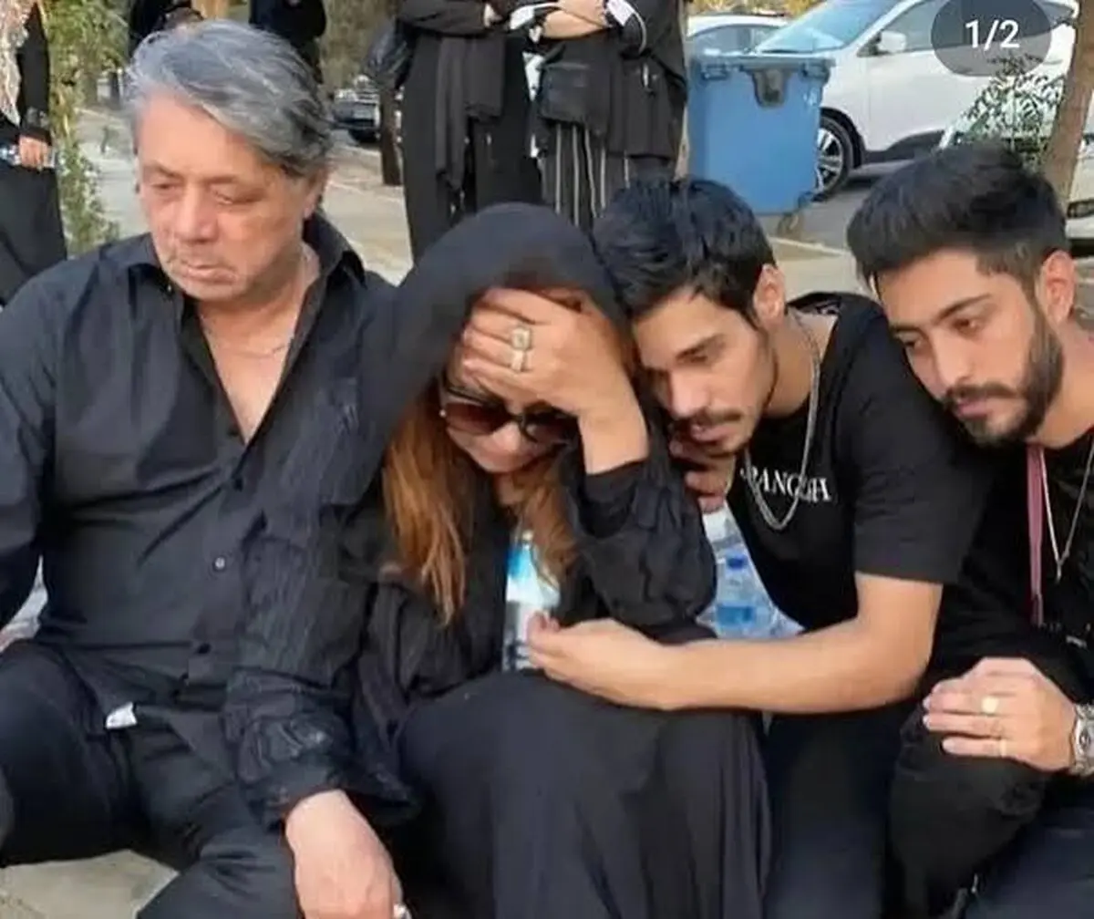 اشک‌های نسرین مقانلو در چهارمین سالگرد فوت پسرش