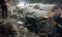 تصاویر نزدیک از محل بمباران هوایی دمشق