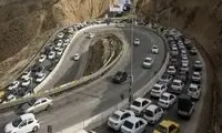 ترافیک نیمه‌سنگین در چالوس و هراز 