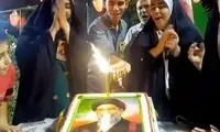 جشن تولد رهبر انقلاب در تجمع شبانه سمنان