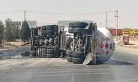 تصاویر واژگونی هولناک تانکر اسید در مهاباد