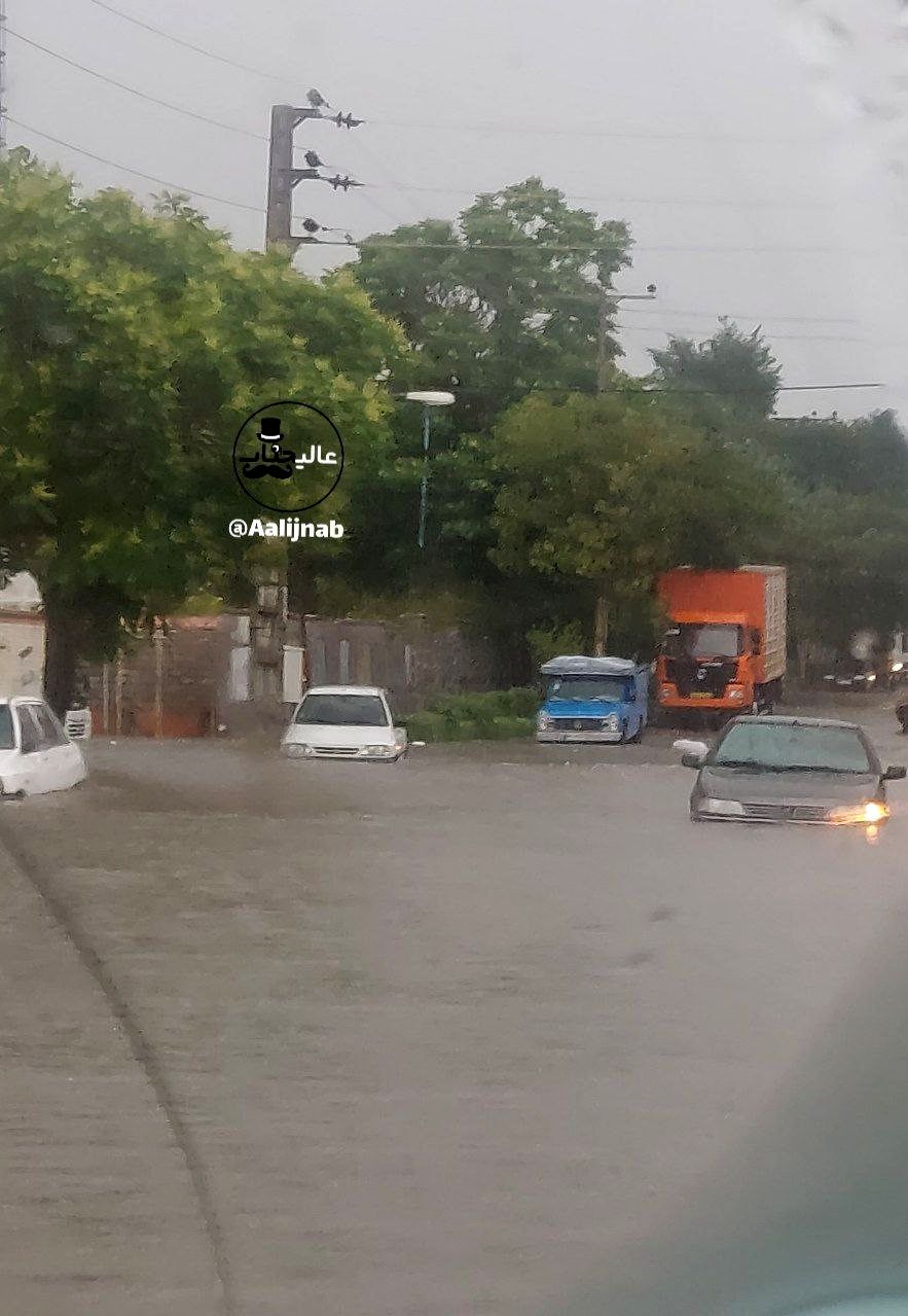 تصاویری از وضعیت زنجان پس از باران سیل آسا