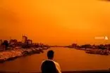 تصاویر آخرالزمانی از آسمان سرخ در بغداد