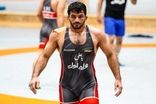حضور جالب برادزاده حسن یزدانی روی تشک کشتی
