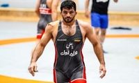 حضور جالب برادزاده حسن یزدانی روی تشک کشتی