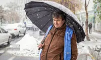 تصاویری از بارش اولین برف پاییزی در تبریز
