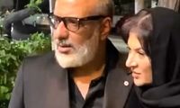 تصاویری از بازیگران در مراسم ختم مادر ریما رامین‌فر