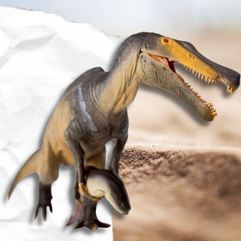 قیافه ترسناک و عجیب یک دایناسور درنده در برزیل