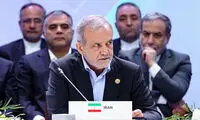 ژست دستِ روی سینه پزشکیان مقابل مقام اماراتی، شر شد