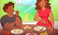 تست هوش جالب؛ ایراد صبحانه این زوج عاشق چیه؟