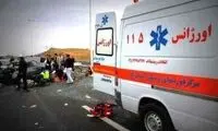 ۸ مصدوم در واژگونی ون در جاده کرج
