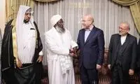 تصویری از اقتدای قالیباف در نماز به رئیس مجلس اتیوپی