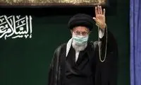 تصاویر رهبری در جمع دانشجویان سوگوار اربعین