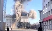 حمله موشکی روسیه به دفتر زلنسکی