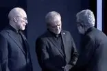رفتار سرد حداد عادل با عراقچی در مصلی تهران