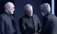رفتار سرد حداد عادل با عراقچی در مصلی تهران